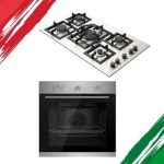 + كيتشن لاين مسطح غاز 90 سم 5 شعلة حوامل زهر ZP.JN5020+  كيتشن لاين فرن غاز مزود بالشواية والمروحة 60 سم QGDMD-75DM1-M1