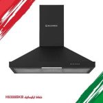شفاط مطبخ هرمي إيكوماتيك 90 سم أسود – قوة شفط 850 م³/ساعة – H9308BKB
