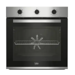 فرن بيكو 60سم غاز شواية كهربا 2مروحة ستانلس BBIH12100XC