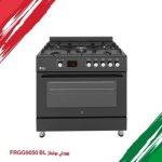 بوتجاز غاز فري ستاند 90 سم من بيورتي - أسود – 5 شعلات – سعة 120 لتر – أمان كامل – موديل - FRGG9050 BL