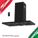 شفاط بلت إن ديكوري بيورتي 90 سم ستانلس ستيل بقوة شفط 1000 م³/س مع تحكم تاتش وريموت - موديل - TBL PRO PLUS BL 90