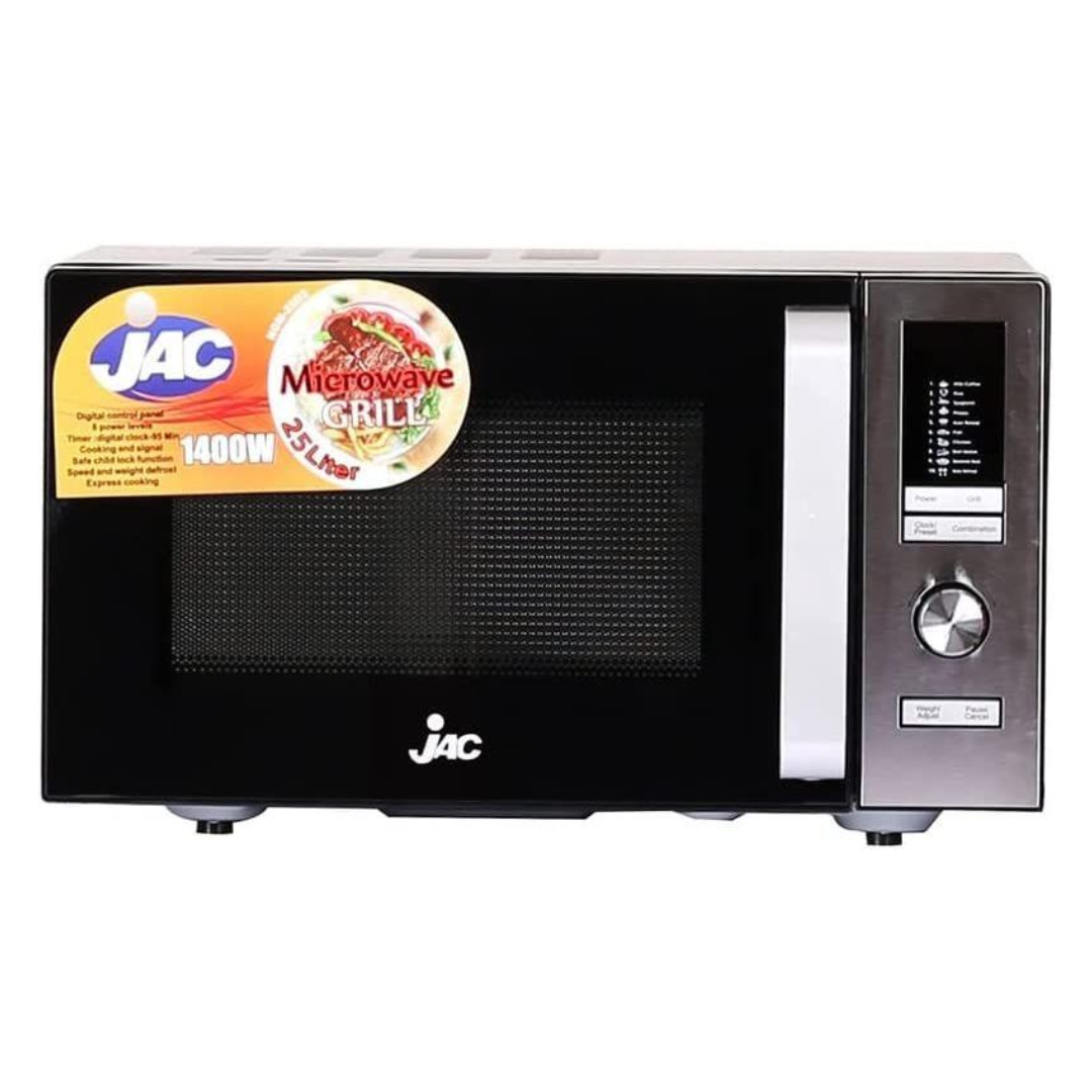 jac_microwave_with_grill_25_liter_1400_watt_black_-_ngm-25d2_3_.png ميكرويف جاك 25لتر اسود ديجيتال شوايه 1400وات NGM25D2B - الصورة 1
