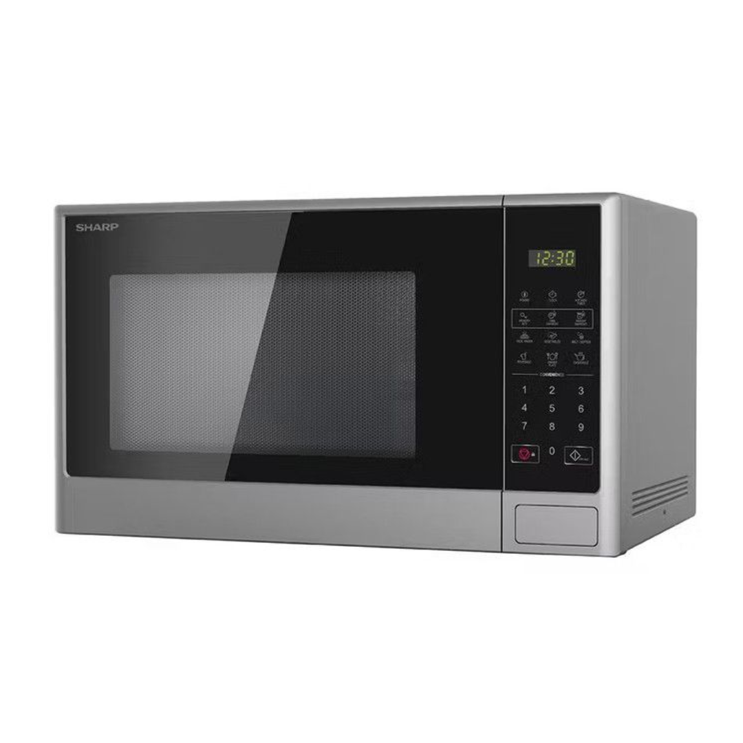 sharp_solo_microwave_28_liters_silver_-_r-280cr_s_.png ميكرويف شارب 28لتر سلفر ديجيتال 1100وات R280CRS - الصورة 1