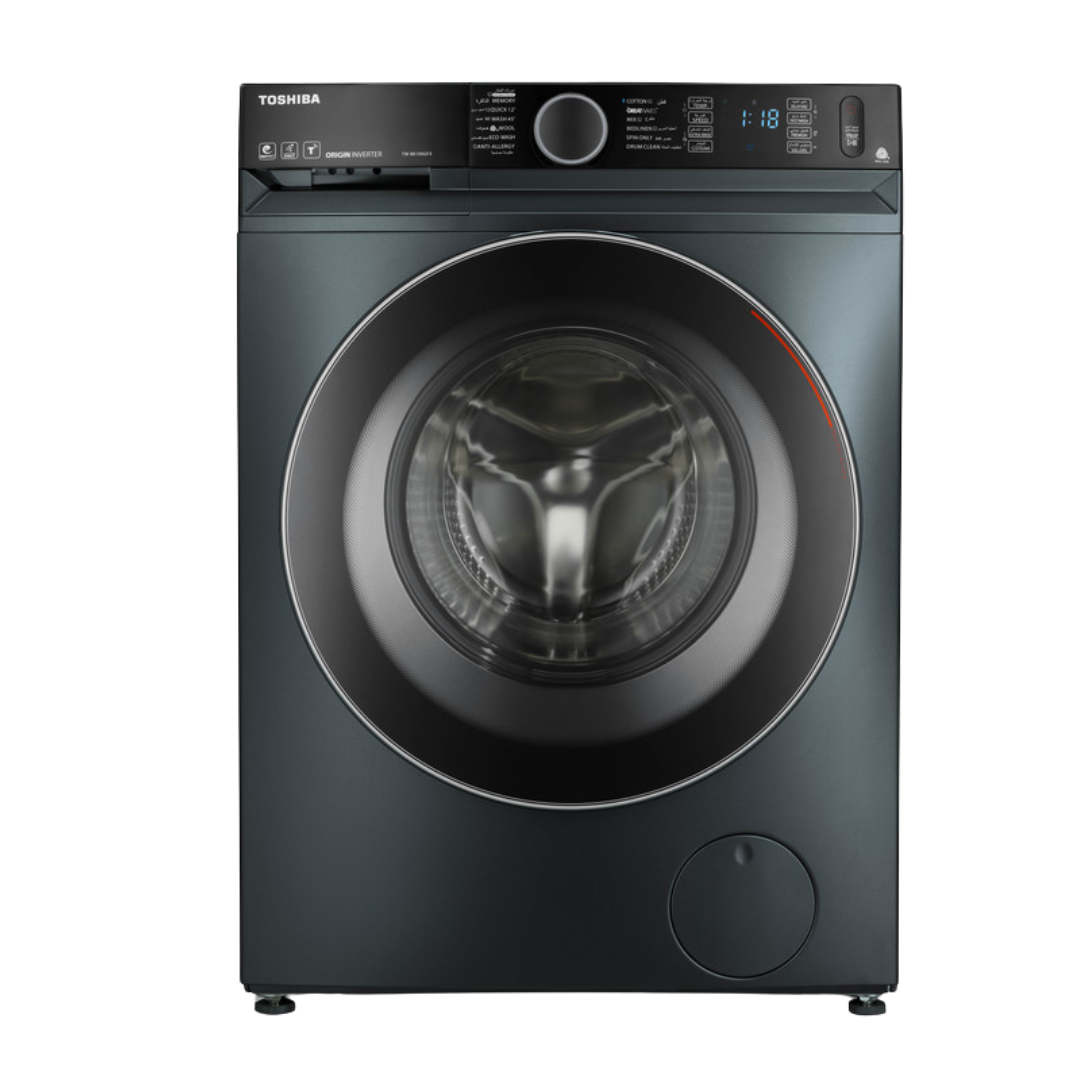⁦غساله توشيبا اوتوماتيك 9كيلو 6ك مجفف 1400لفه مورندى انفرتر بخار واى فاى TWDBM100GF4EGMK⁩ - الصورة ⁦1⁩