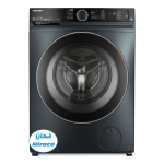 غساله توشيبا اوتوماتيك 10.5كيلو 1400لفه مورندي جراي انفرتر بخار واي فاي TWBK115GF4EGMK