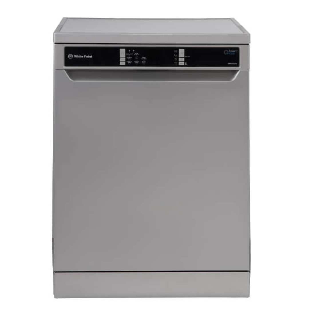 white_point_dishwasher_14_settings_8_programs_with_digital_screen_steam_wash_in_silver_color_wpd148hds.png غساله اطباق وايت بوينت 14فرد 8برنامج سلفر ديجيتال بخار WPD148HDS - الصورة 1