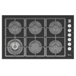 HPT903G – Gas Hob 6 Eyes Heavy Duty Grids