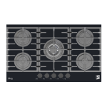 HPT906G – Gas Hob 5 Eyes Heavy Duty Grids