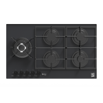 HPT912G – Gas Hob 5 Eyes Heavy Duty Grids