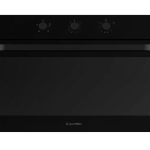 ايكوماتيك فرن غاز 90 سم بشواية غاز ومروحتين أمان كامل كريستال اسود G9504GT