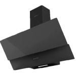 ايكوماتيك شفاط بالمدخنة 90 سم 650 م3/ساعة مائل 3 سرعات كريستال أسود H9106MRB