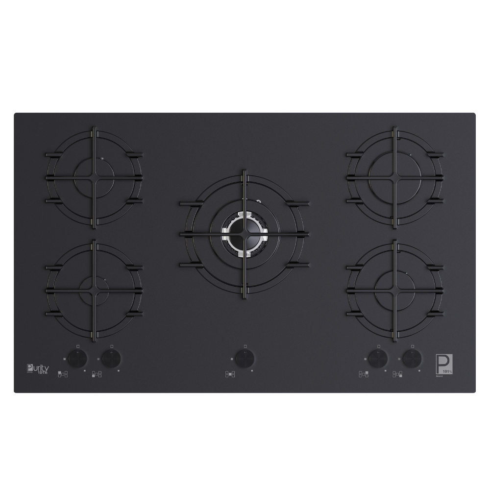 Untitled-design.png HPT911 MAT-BL – Gas Hob 5 Eyes Heavy Duty Grids - الصورة 1