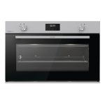 فرن غاز بلت ان 90 سم، السعة الصافية: 88 لتر، مؤقت برمجة الكتروني، حجم كبير، درجة حرارة الفرن القصوى 250 درجة مئوية، مروحة تبريد، 2 شبك فرن.