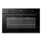 فرن غاز فردي بلت-ان أسود 90 سم، مؤقت برمجة إلكتروني للتحكم باللمس، أقصى درجة حرارة للفرن: 250 درجة مئوية، مجهز بدوران آلي للسيخ.