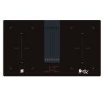Built-in induction electric hob with hood